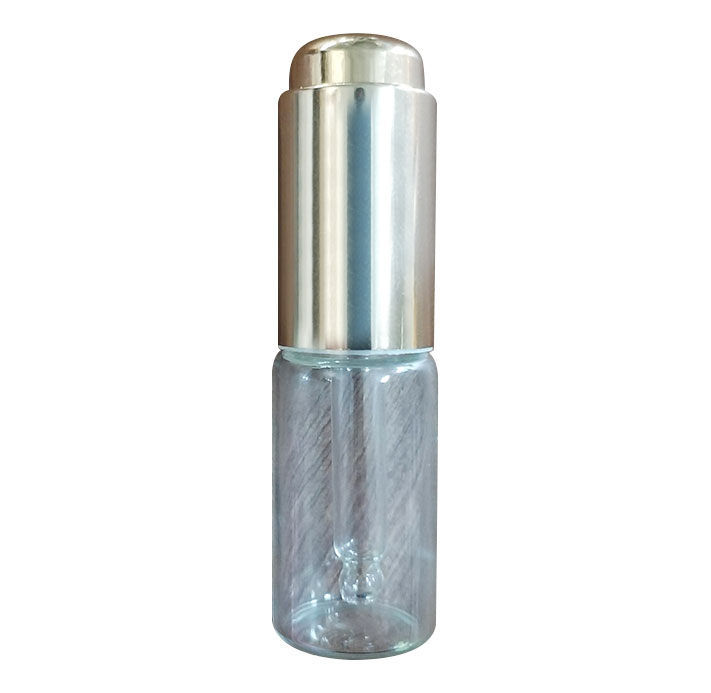 10ml pressure dropper bottle with aluminum foil in gold and silver color